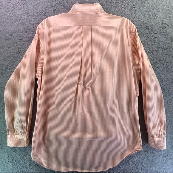 Ralph Lauren Classic Fit Men's Neck 15.5 Long Sleeve Button Down Shirt Striped - Picture 6 of 10